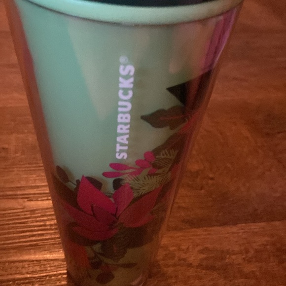 NWT Starbucks, changing color, mint poinsettia 2021 Krishna collection tumbler - Picture 5 of 5